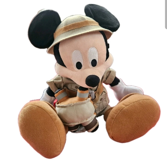Disney Other - Disney Mickey Mouse Safari Plush with Tan and Brown Outfit